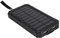 SOULONG Schwarz 20000mAh Powerbank, Solar Tragbares Ladegerät, Mobile Energie mit 2 USB Ausgängen und LED Light(Schwarz)