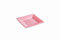 12 Assiettes carrées 18 cm Rose Pastel réutilisables