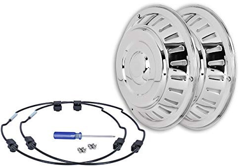 Hansen Styling Parts 2X 17,5 Edelstahl Radzierblende Retro gewölbt