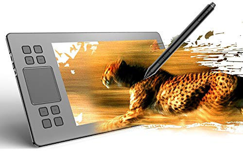 CNRGHS Tavoletta Grafica, Wireless Graphic Tablet, 10X6 Pollici 5080 LPI Smart Touch Elettronico Tavoletta Grafica, con Il Tipo-C Interfaccia, Windows 10/7/8 / XP/Vista O Superiore