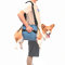 COODEO Dog Carry Sling, Emergency Backpack Pet Legs Support & Rehabilitation Dog Lift Harness for Nail Trimming, Dog Carrier for Senior Dogs Joint Injuries, Arthritis, Up and Down Stairs (L, Blue)