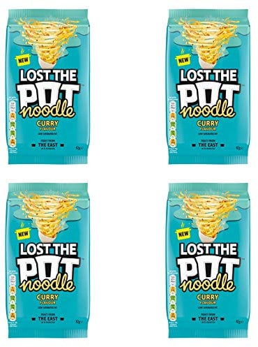 Pot Noodle Lost The Pot Curry Flavour 4 Pack (4 x 92g)