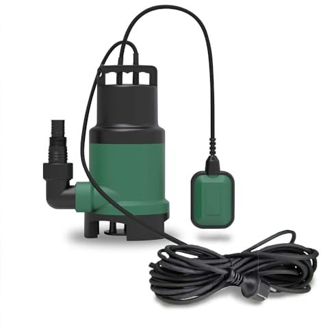 Pompe d'évacuation submersible pour eau chargée ou claire (piscine) 14m3/h