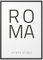 Papierschmiede® Geo Poster Koordinaten Rom, A3 Gerahmt im Holzrahmen (schwarz), Stadt Bild als Wanddeko für Wohnzimmer Schlafzimmer Küche Esszimmer, Italien Roma Dolce Vita