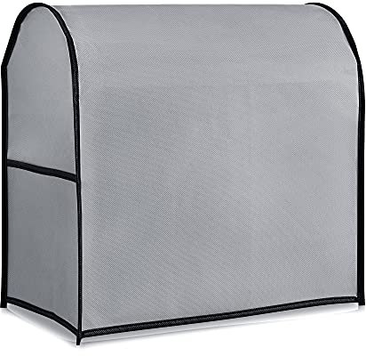 kwmobile Hülle kompatibel mit KitchenAid 4,3-4,8 liter - mit 3 Fächern - Küchenmaschine Staubschutz Abdeckhaube in Hellgrau