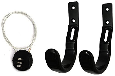 Atflbox Équipé d'un porte-fusil à verrouillage, de crochets en caoutchouc à couverture complète pour montage mural, convient à tout arc de tir à l'arc pour fusil de chasse (GG-2)