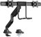 Audizio MAD20F Heavy-Duty Double Monitor Arm Desk Mount with Gas Spring for 17-32 Screens, Ergonomic Adjustable Dual PC Monitor Bracket, VESA Compatible 75x75/100x100, Cable Management, Black