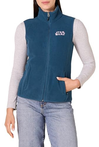 Amazon Essentials Disney | Marvel | Star Wars | Princess Gilet in Pile Donna, Logo Star Wars, M