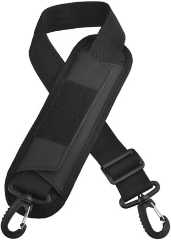 TRIWONDER Shoulder Strap Adjustable Bag Strap Replacement for Handbag Purse Crossbody Bag with Clips (B - Black)