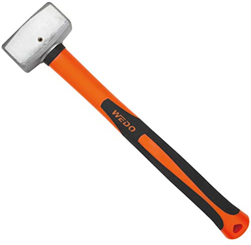 WEDO Edelstahl Club Hammer,Fiberglas Griff,Fäustel,Korrosionsschutz,Rostfest,Umweltfreundlich,4lb