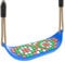 SELEWARE Schaukel Outdoor Kinder Schaukelsitz - Indoor Erwachsene Schaukelbrett mit rutschfest Verstellbaren Seil Garten Kinderschaukel rutschfest Hinterhof Gartenschaukel Blau
