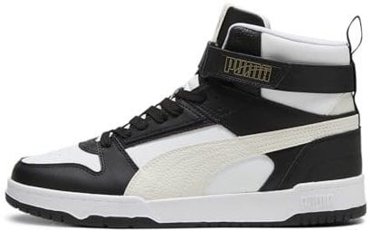 PUMA Unisex RBD Game Sneaker, White Black-Vapor Gray, 42 EU