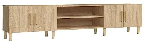 vidaXL Mueble para TV Madera contrachapada Roble Sonoma 180x31,5x40 cm