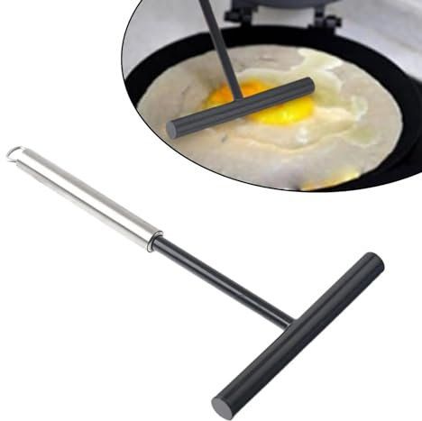 XoeLLe Spatola Crespelle, Stendi Crepes, Distributore per Crepe, Spalmatore per Crepe Antiaderente, Forma di T Crepe, Distributore di Impasti(19,5 * 12,3cm)
