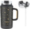 Hydraful 64 oz Tumbler with Handle and Straw - 100% Leak-Proof - Insulated Cup Reusable Stainless Steel Large Water Bottle Travel Mug for Gym, Hiking, and Camping - Gifts for Women Men Him Her