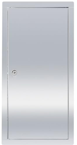 Revisionstür Revisionsklappe Inspektionsklappe Wartungsklappe mit Schloss 30x60 cm - Edelstahl (Größe: Breite x Höhe: 300 x 600 mm)