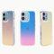 AoozeFon Mobile Phone Case iPhone 11 Case Matt Translucent Iridescent Fluorescent Rainbow Effect Protective Case for iPhone 11 Slim Hard PC Back + Soft Silicone Edge Hybrid Case