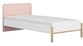 Befara Kinderbett Amira, Rosa/Weiß/Eiche, 101 x 197 x 76 cm, Kinderbett