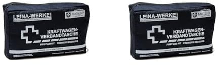 LEINA-WERKE 11001 KFZ-Verbandtaschen Compact - blau (Packung mit 2)