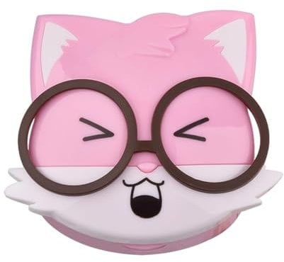 Contact Lens Case | Cute Contact Lens Storage Case | Animal Cartoon Contact Lens Holder, Adorable Lens Storage Container, Compact Lens Carrying Case, Contact Lens Soak Storage Box for Travel Kit