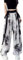 fxwtich Pantalon imprimé à l'encre de style chinois Imprimé Streamer Drapé Pantalon décontracté en mousseline de bambou de style chinois pour femmes avec décoration d'été A M