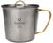 Thous Winds Titanium Mug, 450ml 15oz, Camping Coffee Cup with Foldable Handle and Lid, Lightweight Cup for Outdoor Backpacking Hiking