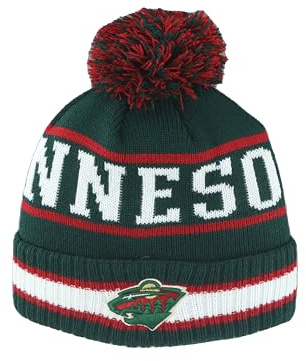 ZHATS Unisex Kinder NHL Officially Licensed Youth Pom Freestyle Beanie-Mütze