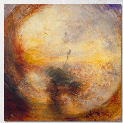 Licht und Farbe Goethes Theorie am Morgen nach der Flut Moses Schreiben Joseph Mallord William Turner, jwt19 Bild st Fine Art, gerahmt, fertig zum Aufhängen, hohe Qualität, 120 x 120 cm