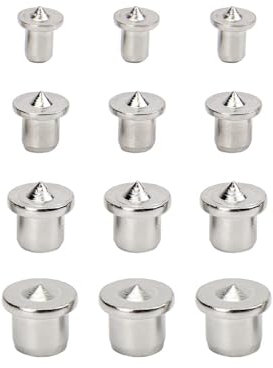 KGDUYC Holzdübel Zentrierspitzen - 12 pcs massiv Dübel Zentrierspitze Dübelhilfe Dübelloch Markierer Dübelsetzer Holzdübel Set 6/8/10/12 mm Für Holzarbeiten Bohrwerkzeuge