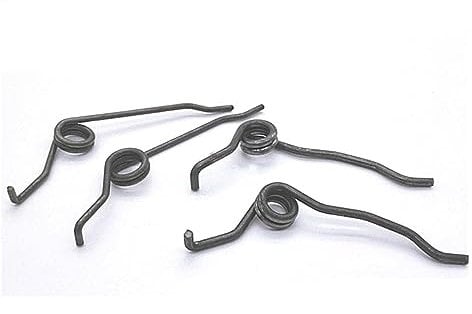 TÜRGRIFF-Feder-Ersatz, 4 Stück, 90/165 Grad, Türschloss-Riegel-Rückholfedern, Torsionsrückzug, Innenschloss-Körper-Reparatur-Zubehör (Größe: 165 Grad, Farbe: rechts und links_2,0 mm)(Right and Left-2.