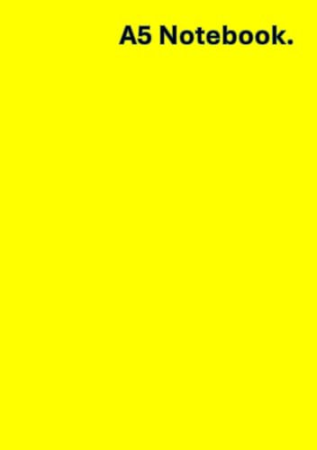 A5 Notebook - Yellow - 50 Pages - Lined