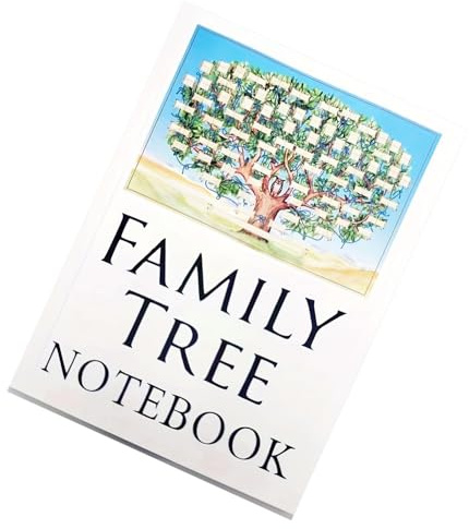 Libro organizador de árbol genealógico, diario de historia familiar | Gráficos de cuadernos 'árbol genealógico genealógico | Libro de investigación genealógica documentos 'árbol genealógico para