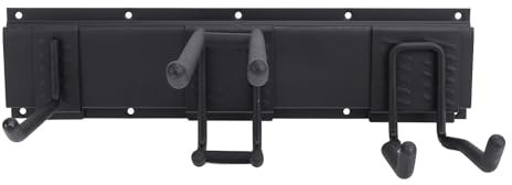 Rack de Stockage d'outils, Rack de Rangement Garage Organisateur Garden Tools Whord Duty avec 7 Crochets Maintiennent jusqu'à 330 Lb, Résistant aux Intempéries et Robuste, Installation Facile