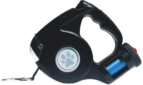 ISTOVO 4.5M Multifunctional Pet Leash Extendable Retractable Leash Dog Lead Animal Outdoor Walking Supplies Black