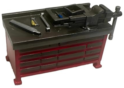 TTETTZ Miniatur Werkbank 1/64 Diorama Autowerkstatt Deko Mechaniker Möbel Kompaktes Pp Material Zur Szenengestaltung für Sammlervitrine Modellgarage, Style B