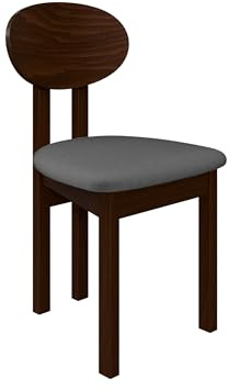 Mirjan24 Esszimmerstuhl Kizeko III, Polsterstuhl, Rahmen aus Buchenholz Gepolsterte Sitzfläche aus Stoff Stuhl für Arbeitszimmer Esszimmer Küchenstuhl (Nuss/Kronos 22)