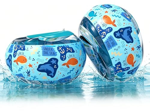 Manguitos Piscina para niños de 1 a 6 años, Ayuda para Nadar para bebés a Partir de 1 año, Peso Recomendado de 6 a 20 kg