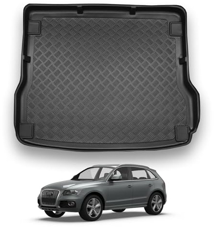 NOMAD Boot Liner Mat for Audi Q5 Non Hybrid 2008-2016 | Tailored PE Car Boot Protector Tray, Waterproof Raised Edge Trunk Mat, Easy Clean Cargo Floor Liner