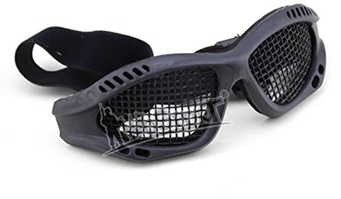 OAREA Gafas tácticas de esquí gafas de sol protección al aire libre con malla de acero de metal para CS juego de guerra airsoft paintball gafas de seguridad