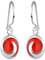 Elli Ohrringe Damen Magie Geo mit Karneol Edelstein in 925 Sterling Silber