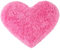 sourcing map Tapis pelucheux à poils longs en fausse fourrure de mouton en forme de cœur pour canapé, salon, chambre à coucher, sol - Tapis en peluche doux et antidérapant - 70 x 90 cm - Rouge rose