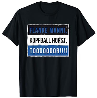 Flanke Manni. Kopfball Horst. Tooor Fan Outfit Hamburg Retro T-Shirt