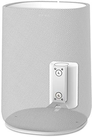 Cavus Lautsprecher-Wandhalterung passend für Harman Kardon Citation One, dreh- und neigbar, Cmhkcow, Einzel-weiß/Silber