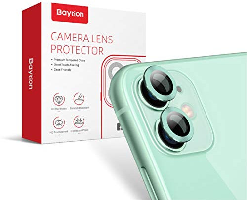 Baytion Caméra Arrière Protecteur pour iPhone 11 (Vert)