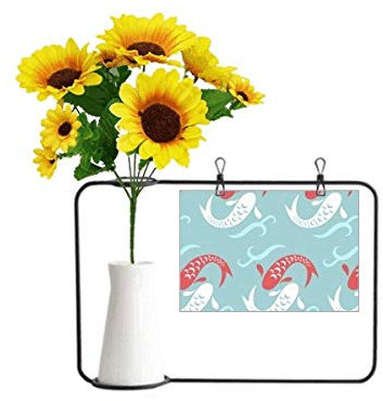 Karpfen Waves Japan Totem Art Deco Geschenk Mode künstliche Sonnenblume Vasen Flasche Segen Karte