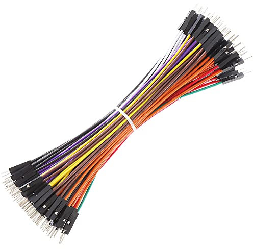 Bestlus Breadboard Jumper Wires 20AWG, Exclusives Male to Male Jumper Cable Wires M/M 15CM 10 Colors Pack of 120 Square Head 0.1'' (15CM, Male-Male)