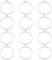 UNICRAFTALE 12Pcs 304 Edelstahl Open Back Lünette Anhänger Ring Kreisform Charms Manuelles Polieren Hohlrahmen Anhänger Für DIY Harz Gepresste Blumen Handwerk Schmuckherstellung