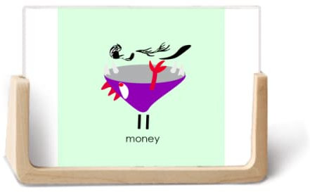 Fotorahmen aus Holz, Jagd, Art-Deco-Motiv, Holz, Tischdekoration