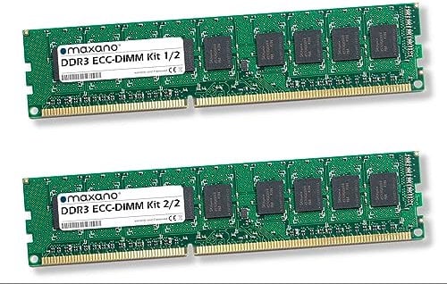 Maxano 16GB Kit 2X 8GB RAM kompatibel mit QNAP TS-EC1280U-E3-4GE R2 (PC3-12800 ECC-DIMM Arbeitsspeicher)