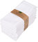 Grownhome Arts Weiße Spitze Baumwolle Slub 100% Baumwolle 12-teiliges Set Größe,45.7x45.7 cm Abendessen Servietten Premium Qualität Übergröße Stoffservietten gesäumt Ultra Weich Durable Hotelqualität
